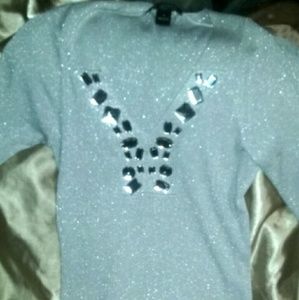 Sparkly sweater with bling